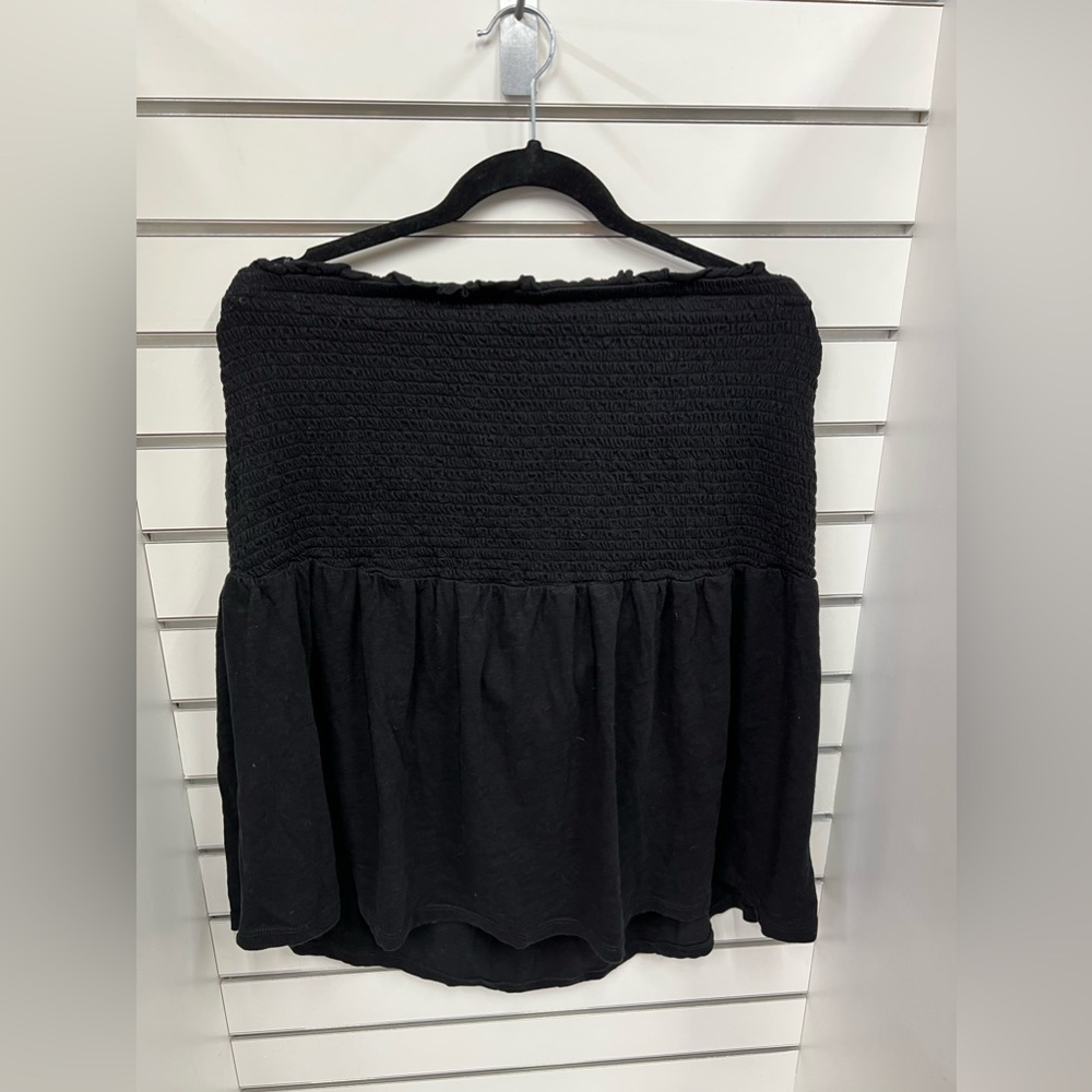 Torrid Size 5 Slub Strapless Smocked Bodice Babydoll Top
